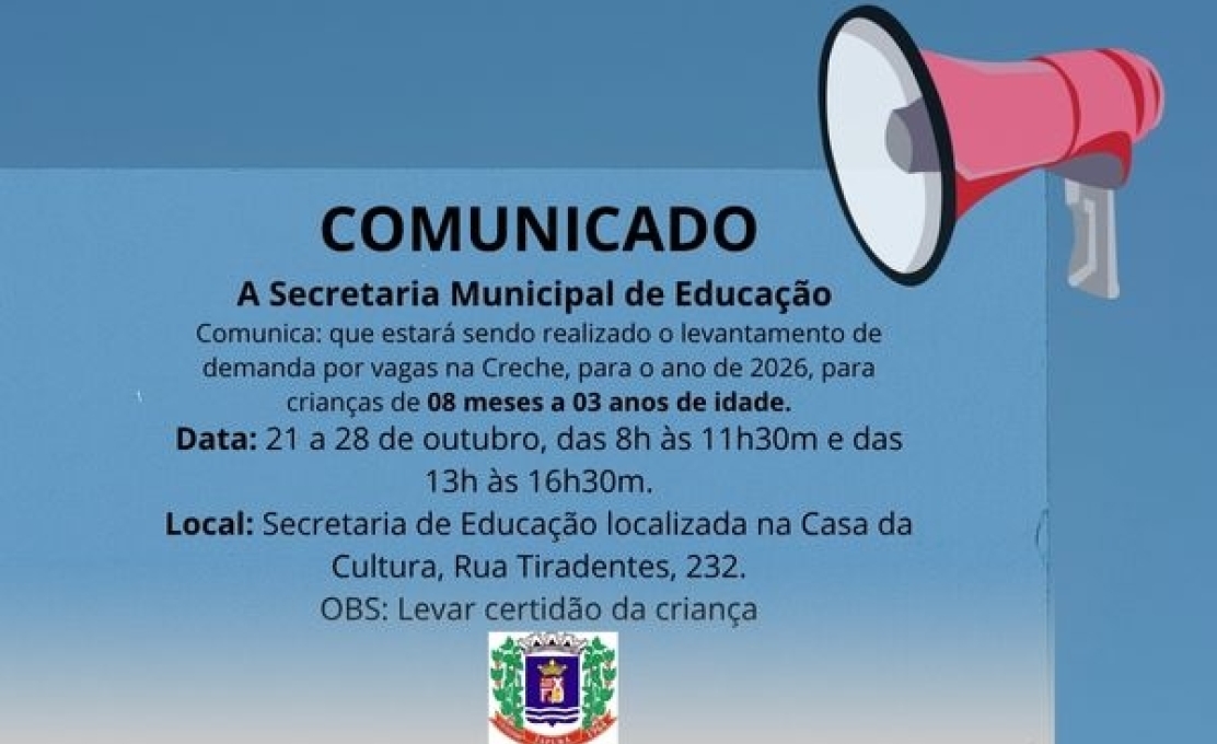 Levantamento de demanda por vagas nas creches