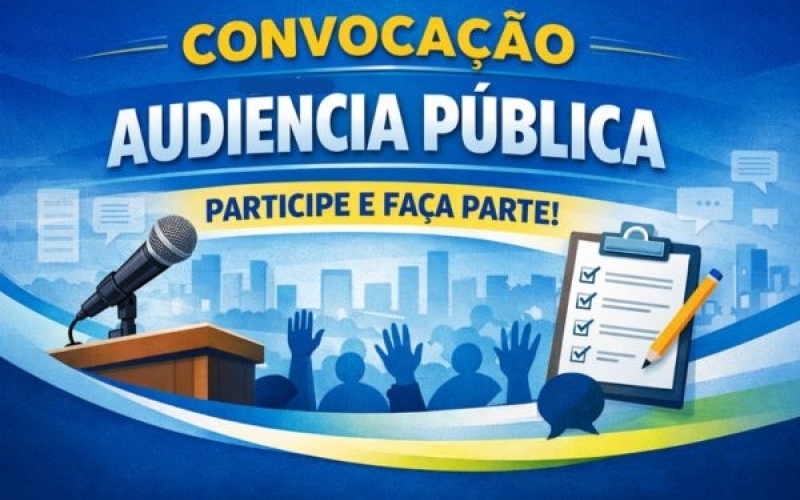 Convocação Audiência Pública 1º Quadrimestre 2026